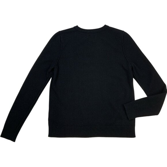 Zadig & Voltaire Miss Flash Sweater M Black Crewneck Wool Cashmere - Picture 14 of 15